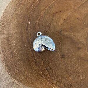 RETIRED James Avery Nautilus Shell Charm, Sterling Silver